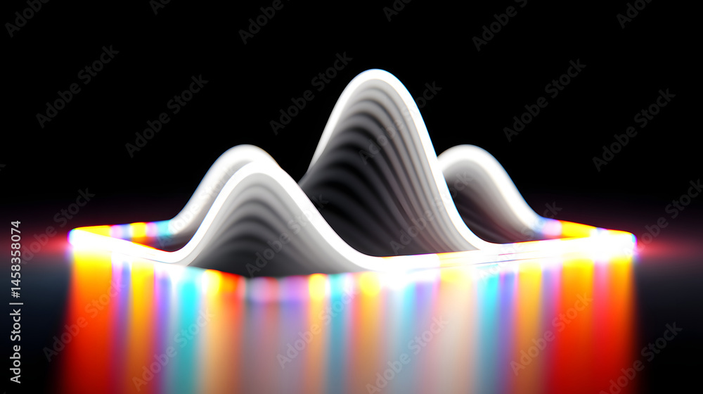 Poster dynamic fluid color gradient background, abstract kv main visual business ppt background