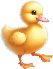 2D cartoon full-body kind of a duck