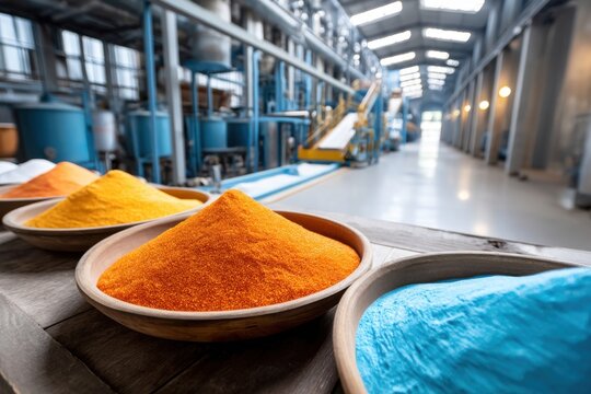 Bright and colorful interior view of a drying facility showcasing the vibrant drying processes in action