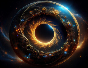 Mysterious Galaxy Planet Pendant design - 신비로운 팬던트, 은하계 행성 팬던트 디자인