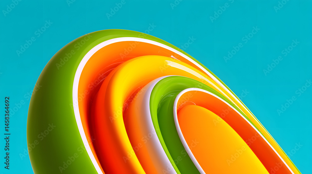 Poster dynamic fluid color gradient background, abstract kv main visual business ppt background