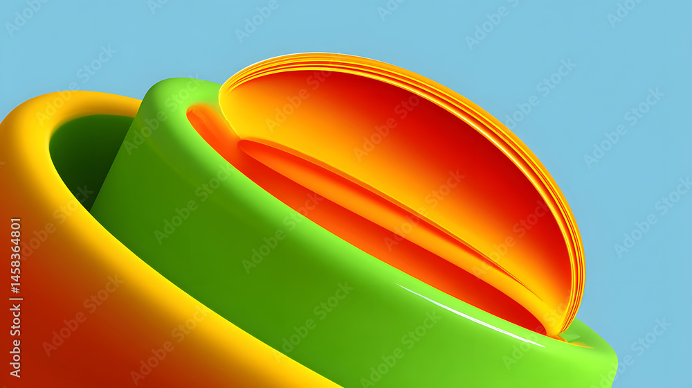 Poster dynamic fluid color gradient background, abstract kv main visual business ppt background