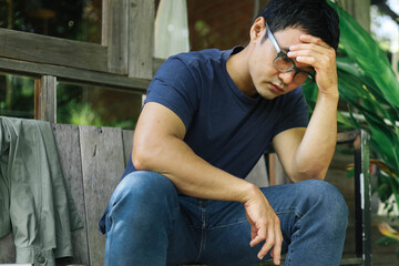 domestic,sad serious illness man.depressed emotion panic attacks alone sick people fear stressful crying.stop abusing violence,help person with health anxiety,thinking bad frustrated exhausted