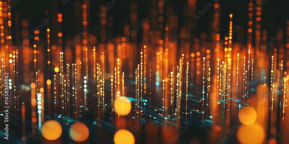 Poster digital abstract: illuminate the digital realm with this abstract representation, showcasing the vib