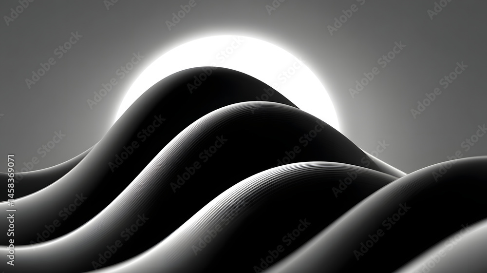Poster dynamic fluid color gradient background, abstract kv main visual business ppt background