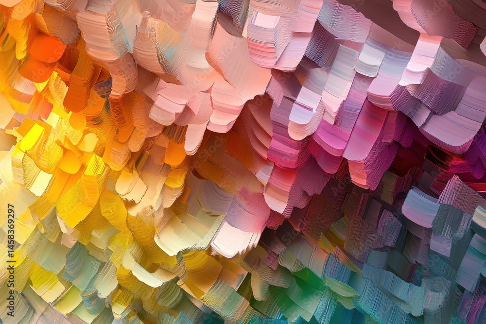 Aufkleber abstract color gradient: a captivating abstract background featuring a dynamic color gradient, remin