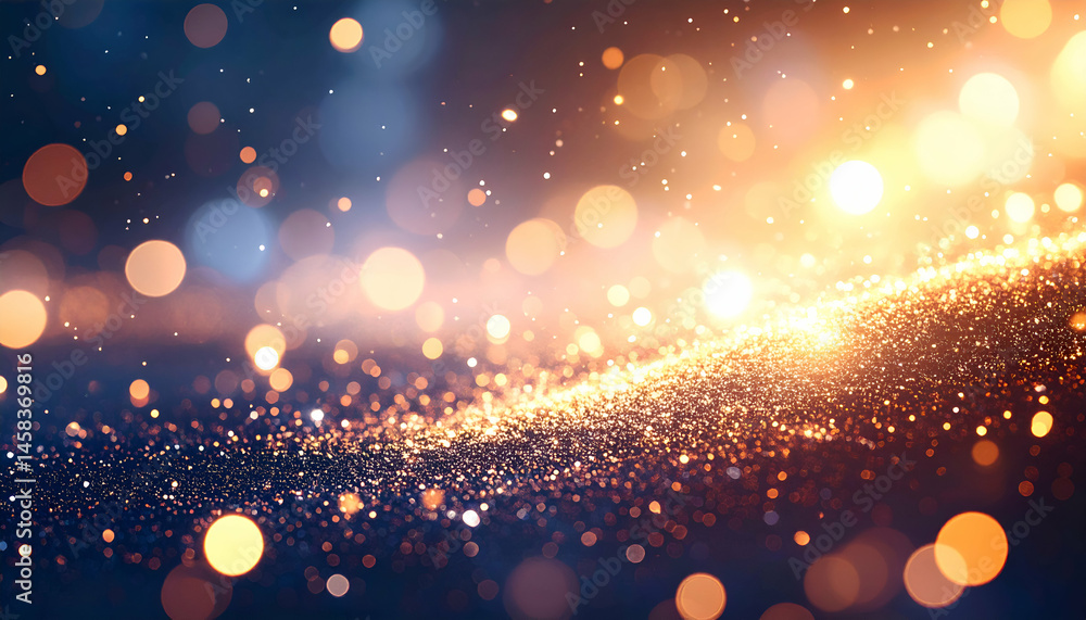 Poster abstract background with light effects and blurred bokeh for creative projects