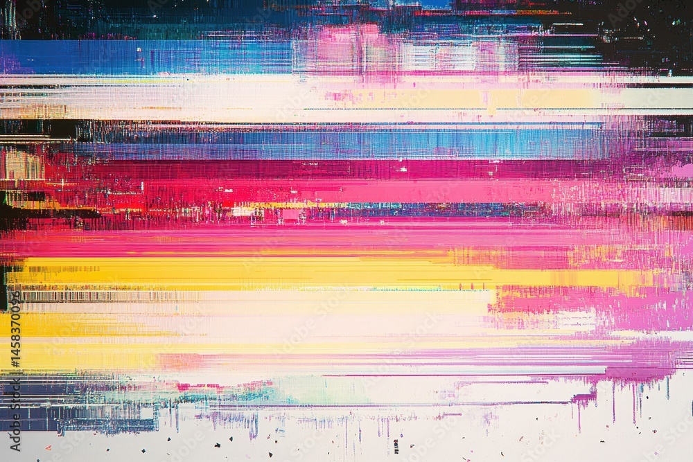 Poster digital color palette: a vibrant and dynamic visual that shows modern art with digital abstract colo