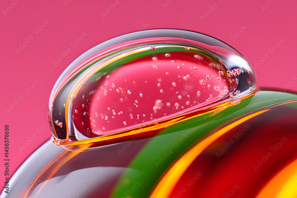 Poster dynamic fluid color gradient background, abstract kv main visual business ppt background