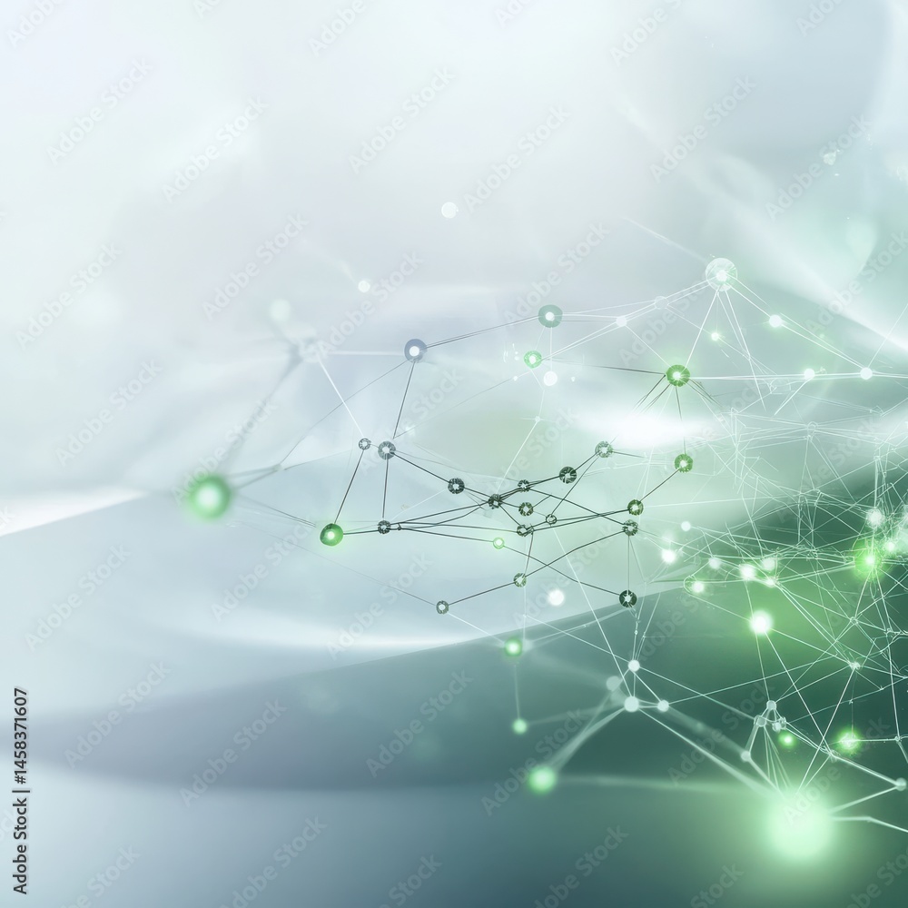 Poster innovative clean technology interface visualization virtual environment digital art hyperrealistic d