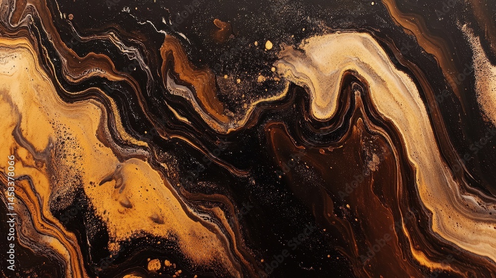 Poster flowing abstraction: a stunning, high-resolution abstract artwork displaying a mesmerizing interplay
