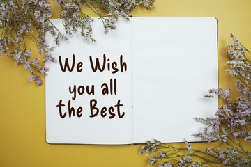 We Wish you all the Best Inspirational and motivational quote