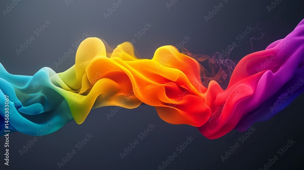 Poster vibrant swirling colors create a dynamic and colorful abstract effect.