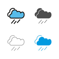 Rain Vector Icon