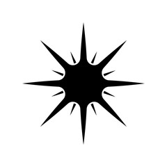 Sparkle vector icon. Shine symbol illustration. star sign or logo.