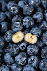 fresh blueberry fruit texture background