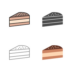 Cake Slice Vector Icon