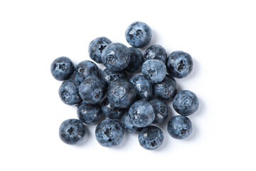 fresh blueberry isolated on a white background.