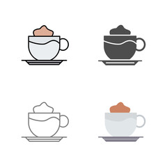Latte Vector Icon