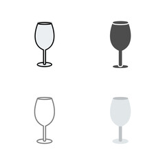 Wine Glass Vector Icon