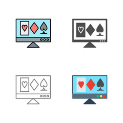 Online Gambling Vector Icon