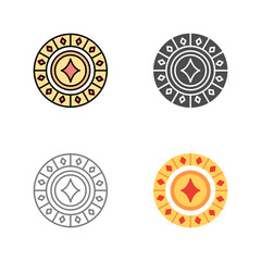 Diamond Chip Vector Icon