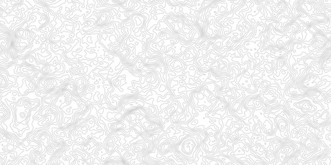 The grey white on black contours vector topography stylized height of the lines. The concept of a conditional geography scheme and the terrain path. Ultra wide. Map vector terrain Illustration.