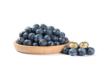 fresh blueberry isolated on a white background.
