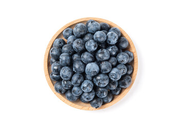 fresh blueberry isolated on a white background.