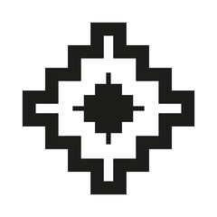 Obraz premium Aztec icon vector set. Aztec symbol illustration sign. Indian symbols.