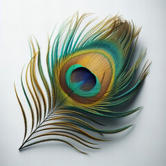 Obraz premium Vibrant Peacock Feather