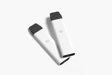 realistic e-cigarette mockup with white background