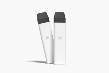 realistic e-cigarette mockup with white background