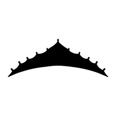 Crown vector icon. King illustration sign. Queen symbol. monarchy mark.