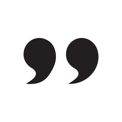 Black quotes icon collection.Vector quote sign.Citation. quote mark, black sign isolated on white background. Vector illustration eps 10.