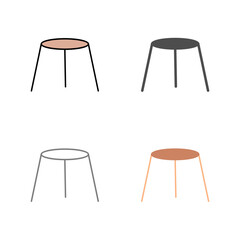Unique Stool Vector Icon