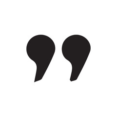 Black quotes icon collection.Vector quote sign.Citation. quote mark, black sign isolated on white background. Vector illustration eps 10.