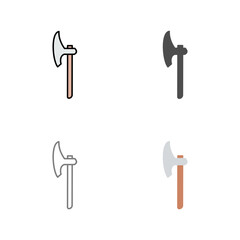 Unique Axe Vector Icon