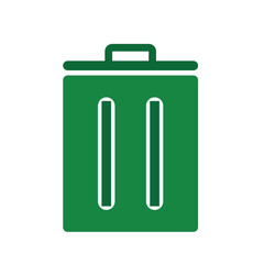 trash bin icon. recycling symbol. sustainability. reuse web icon, eco-friendly, used goods, green energy. Solid design style