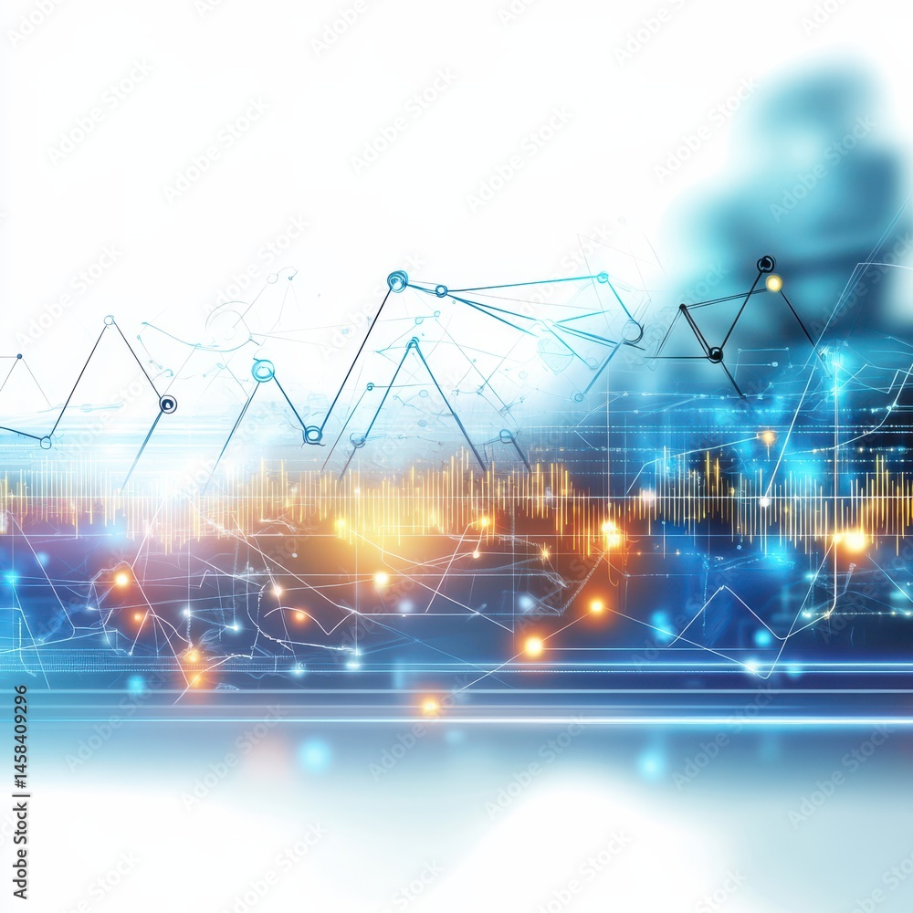 Poster exploring hyperrealistic clinical technology trends digital landscape abstract visualization futuris