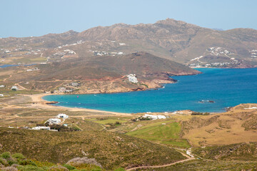 Paralia Agios Sostis (in Greek Παραλία Ορνός) Mykonos Island South Aegean Region (Südliche Ägäis) Greece
