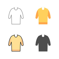 Naklejka premium Casual Shirt Vector Icon