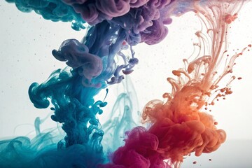 Obraz premium Ink in water — vivid, swirling motion.