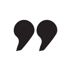 Quotes icon vector. Quotemarks outline, speech marks, inverted commas or talking marks collection. Talk bubble speech icon. vector illustration eps 10.