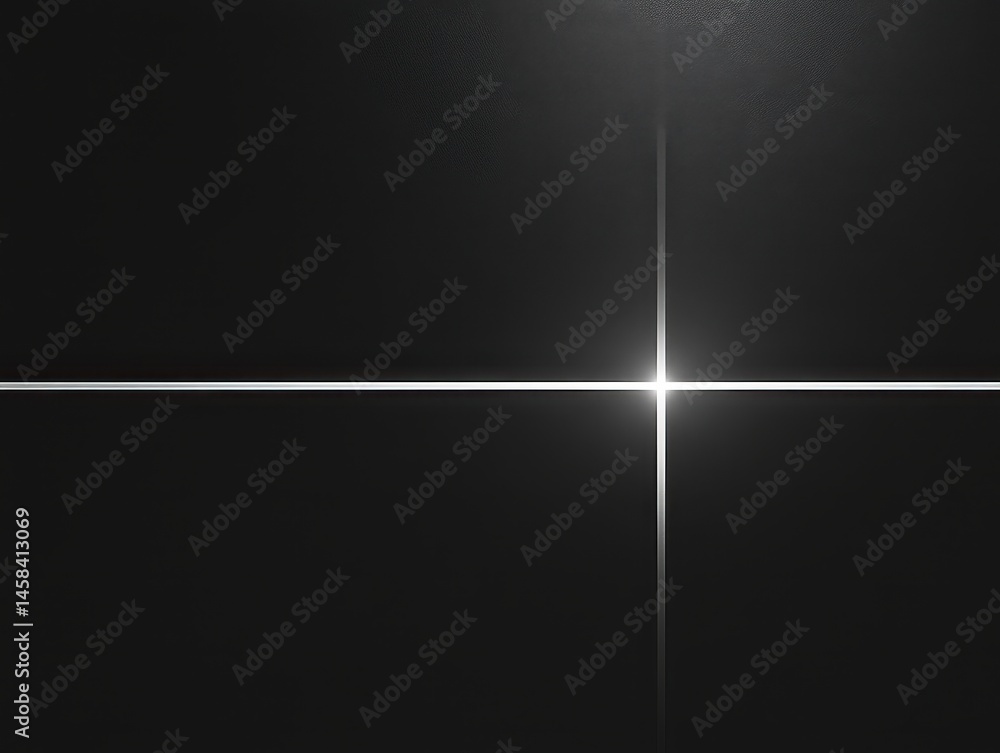 Poster minimalist modernity: an abstract composition features a precise arrangement of intersecting lines, 