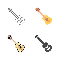 Naklejka premium Guitar Vector Icon