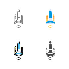 Space Shuttle Vector Icon