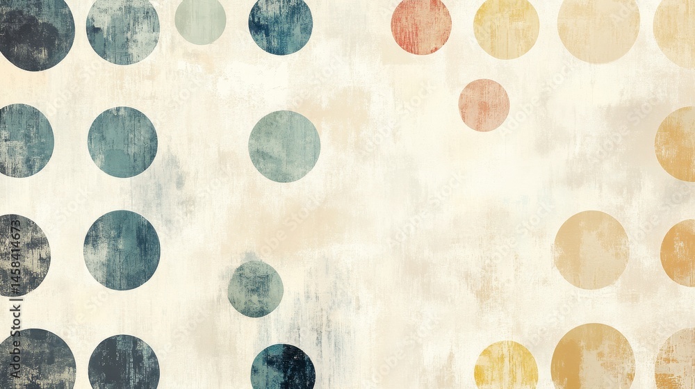 Poster abstract circle composition: this composition explores the interplay of shapes and colors.
