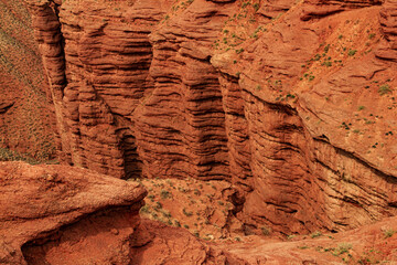 Zhangye, Gansu Province, China, Pingshan Lake Grand Canyon, Danxia landform