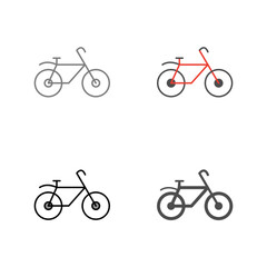 Fototapeta premium Bicycle Vector Icon